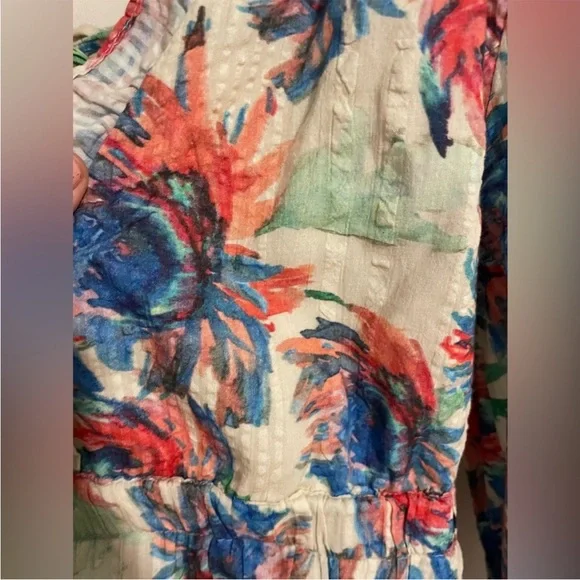 Anthropologie gathered cropped floral top - Picture 11 of 12